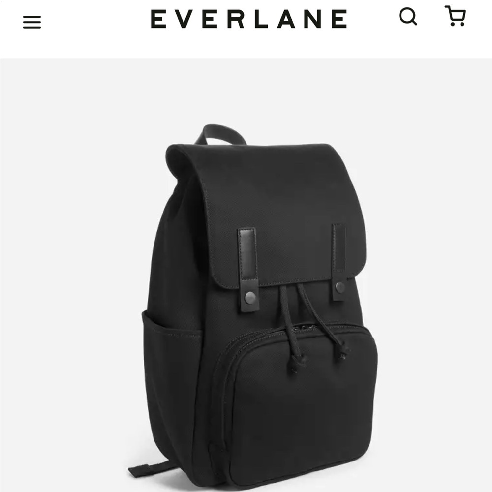 Everlane Modern Snap Backpack in Black